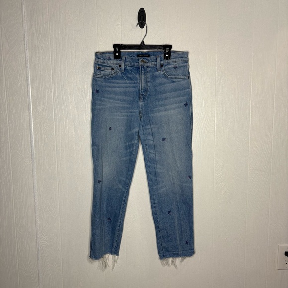 Lucky Brand Sienna Mid Rise Slim Boyfriend Jean In Wisteria CT Wash Size 2/26 - Picture 2 of 14